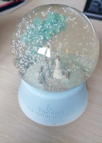 Turkuaz Renkli Figürlü Kar Küresi-Sıfır ürün - Görsel 7