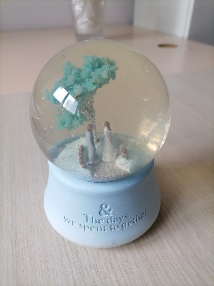 Turkuaz Renkli Figürlü Kar Küresi-Sıfır ürün - Görsel 3