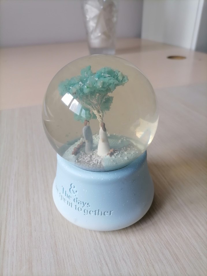 Turkuaz Renkli Figürlü Kar Küresi-Sıfır ürün - Görsel 4