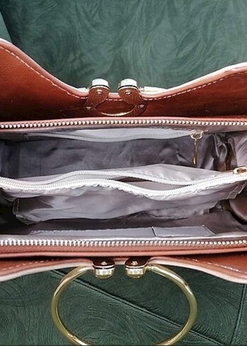 Pudra Rengi Kadın Çantası, Modern Klasik - Görsel 3