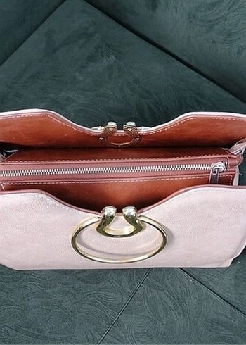 Pudra Rengi Kadın Çantası, Modern Klasik - Görsel 2