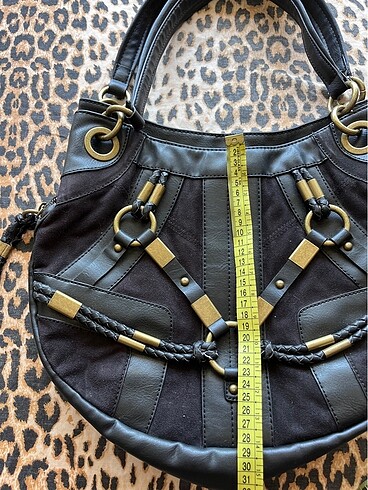  Beden siyah Renk Nine West y2k vintage kol çantası