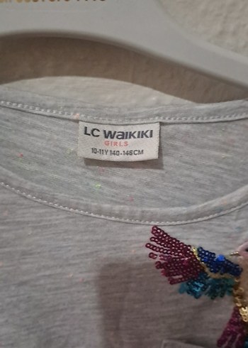 Kız Çocuk Gri Kısa Kollu elbise - Görsel 2