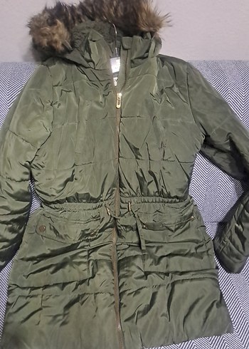 Kürk Detaylı cocuk  Kışlık Mont - Görsel 3