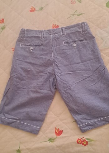 s Beden gri Renk Gri Erkek Denim Mini Şort