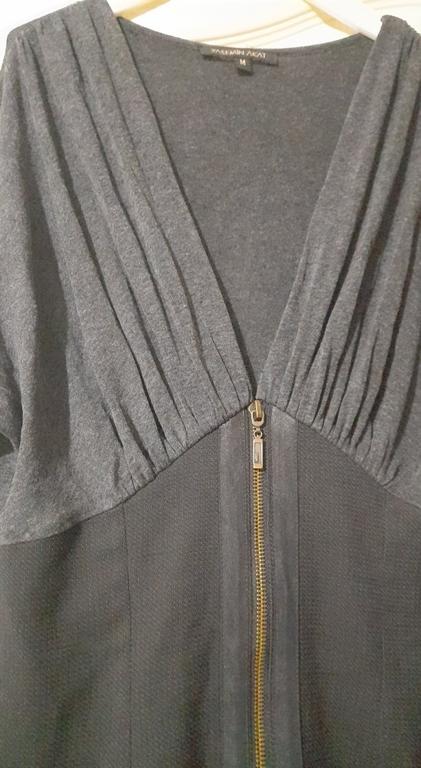 Gri elbise - Görsel 2