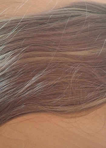 kestane rengi yapay saç - Görsel 5