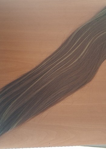 kestane rengi yapay saç - Görsel 6