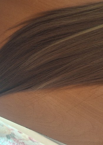 kestane rengi yapay saç - Görsel 4