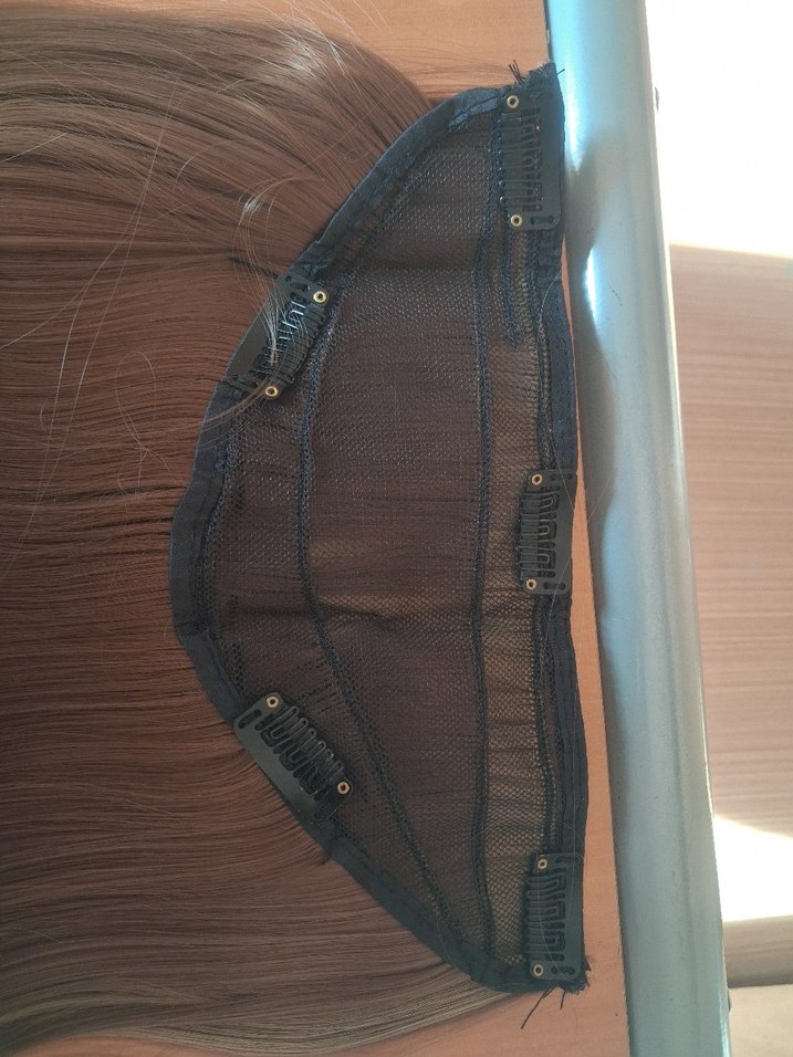 kestane rengi yapay saç - Görsel 2