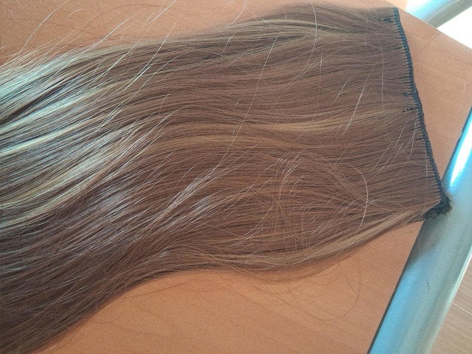 kestane rengi yapay saç - Görsel 5