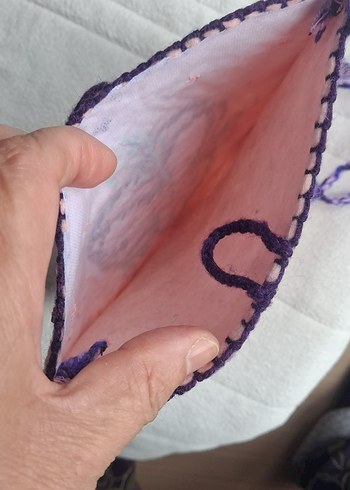 keçe işlemeli çanta - Görsel 4