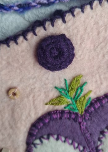 keçe işlemeli çanta - Görsel 6