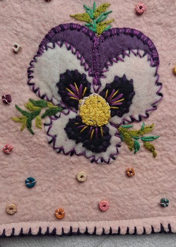 keçe işlemeli çanta - Görsel 3