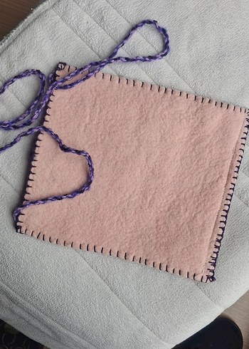 keçe işlemeli çanta - Görsel 5