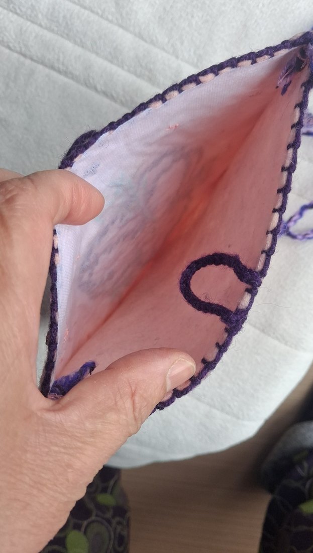 keçe işlemeli çanta - Görsel 4