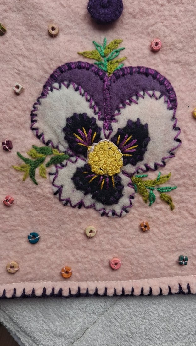 keçe işlemeli çanta - Görsel 3