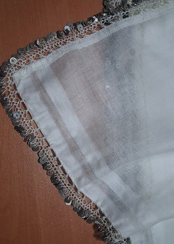 Metal pullu kadın  tülbent - Görsel 2