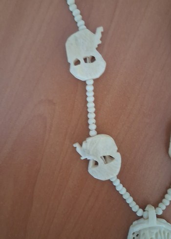 Uzun fildişi Kolye - Görsel 3