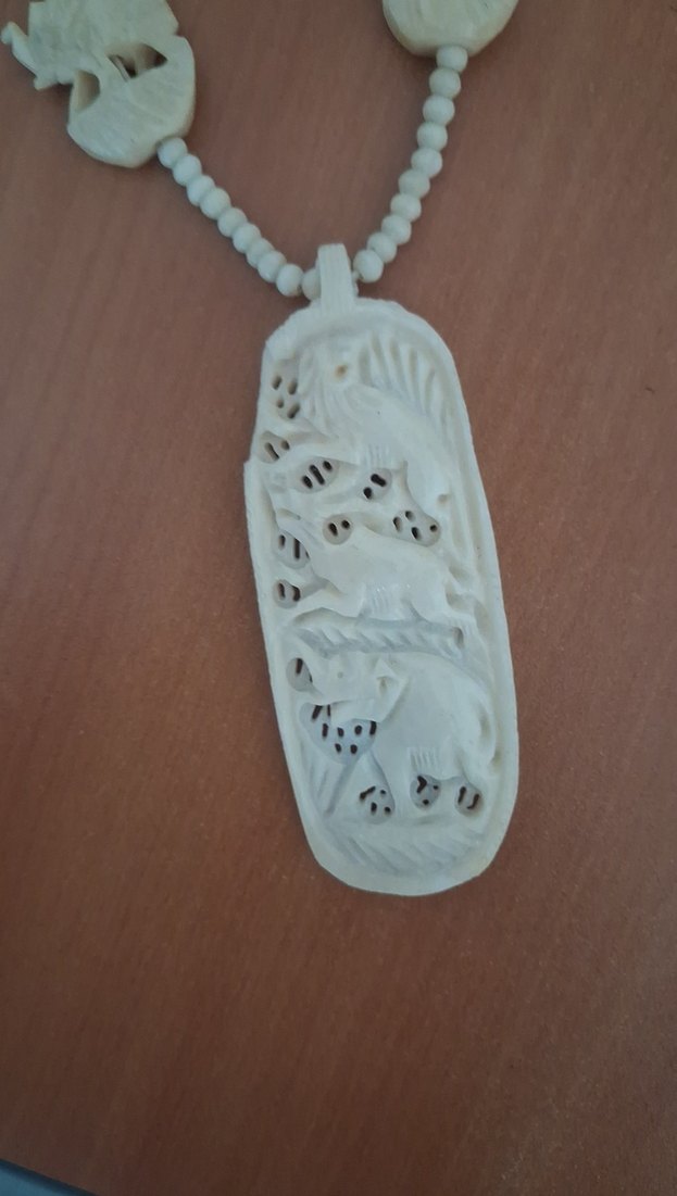 Uzun  fildişi  Kolye - Görsel 2