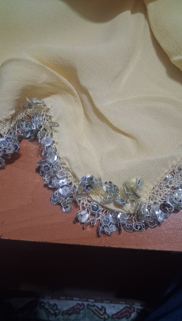 Parlak Sarı Kadın Fular - Görsel 2