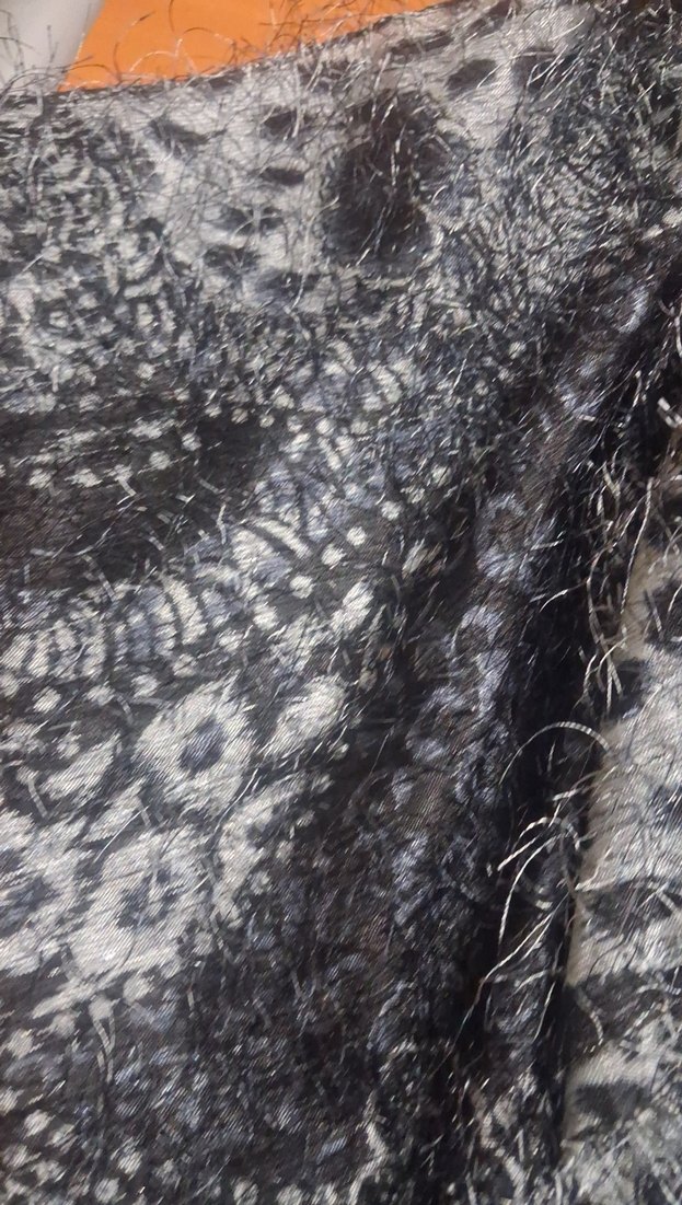 Kadın Gri  Kumaş Fular - Görsel 3