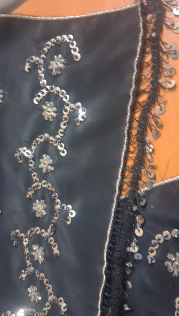 Boncuk İşlemeli  fular - Görsel 2