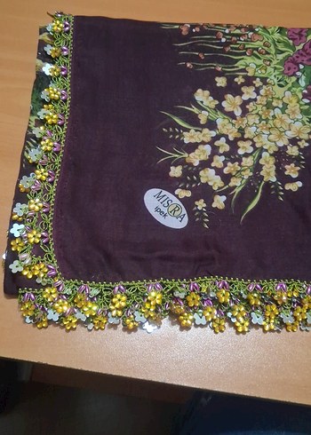 Mor Bohem Etnik Desenli Kadın Şal - Görsel 4