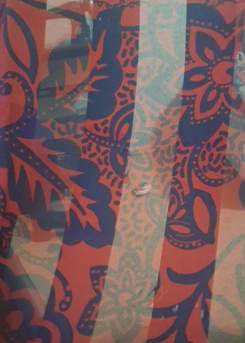 Bordo Desenli ipek Kadın Fular - Görsel 4