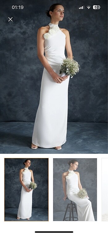 Trendyolmilla Bridal Beyaz Elbise