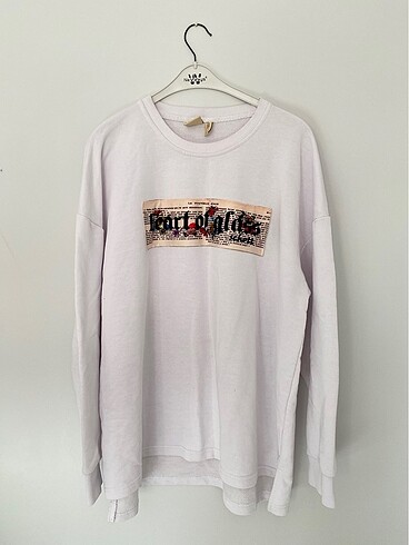 Beyaz sweatshirt
