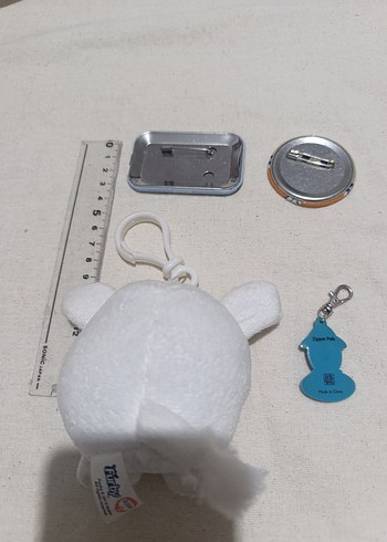 Renkli Aksesuar Seti - Anahtarlık ve Rozet seti - Görsel 2