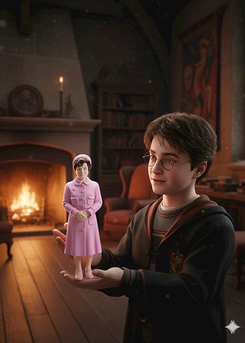  Beden pembe Renk Dolores Umbridge figürü 15 cm koleksiyonluk