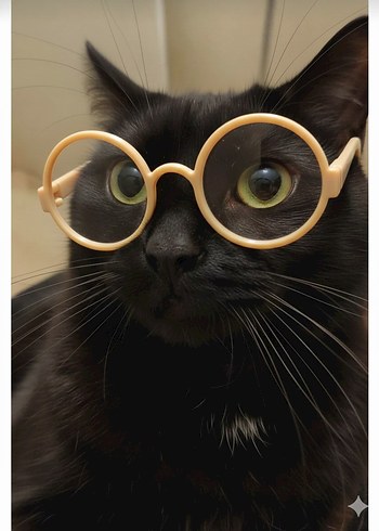 Kedi Aksesuarı 2'li Renkli Gözlük Seti - Görsel 3