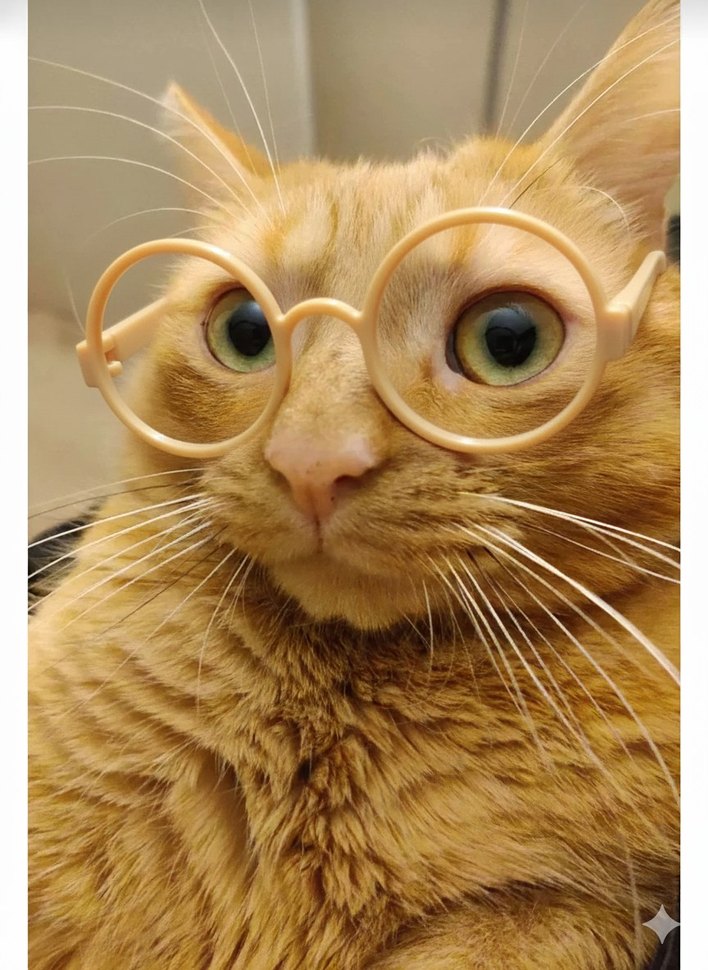 Kedi Aksesuarı 2'li Renkli Gözlük Seti - Görsel 2