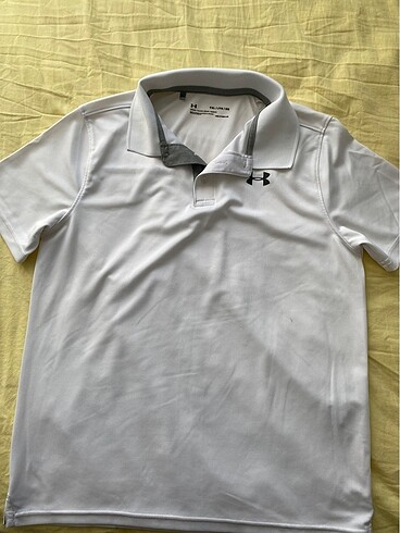 under armour orijinal erkek çocuk YXL polo yaka beyaz