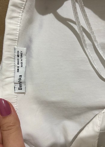 xs Beden beyaz Renk Beyaz gömlek crop