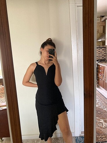 Milla siyah özel günlere uygun maxi elbise