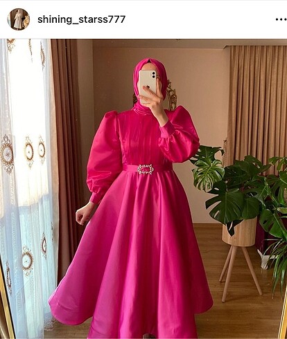 38 Beden pembe Renk Fuşya önü tüllü elbisemiz