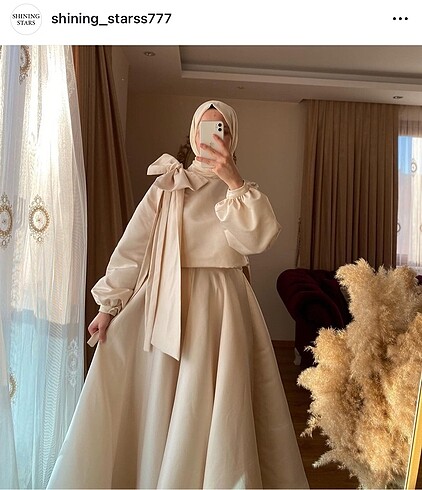 38 Beden Krem crop takım