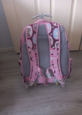 Pembe Desenli Çocuk Okul Çantası - Görsel 2