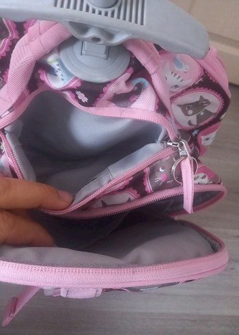 Pembe Desenli Çocuk Okul Çantası - Görsel 5