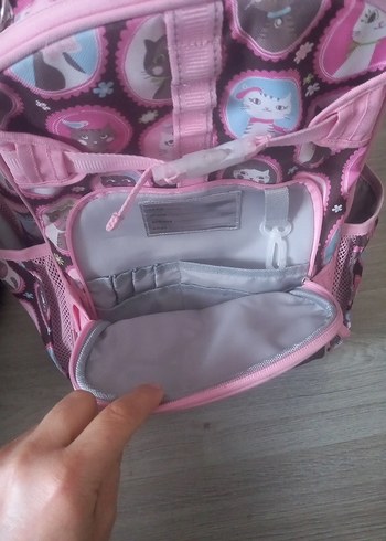 Pembe Desenli Çocuk Okul Çantası - Görsel 8