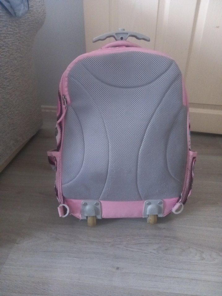 Pembe Desenli Çocuk Okul Çantası - Görsel 4