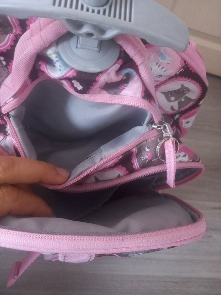 Pembe Desenli Çocuk Okul Çantası - Görsel 5