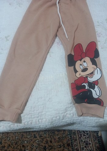 Pembe Baskılı Kız Bebek penye Takım - Görsel 3