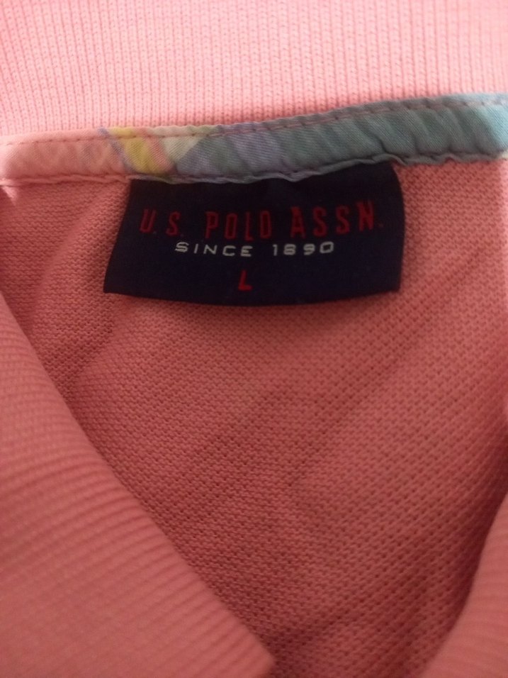 Erkek Pembe Pamuklu Polo Tişört - Görsel 5