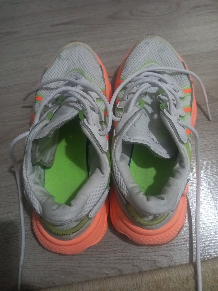 Beyaz Bağcıklı Kadın Spor Ayakkabı - Görsel 5