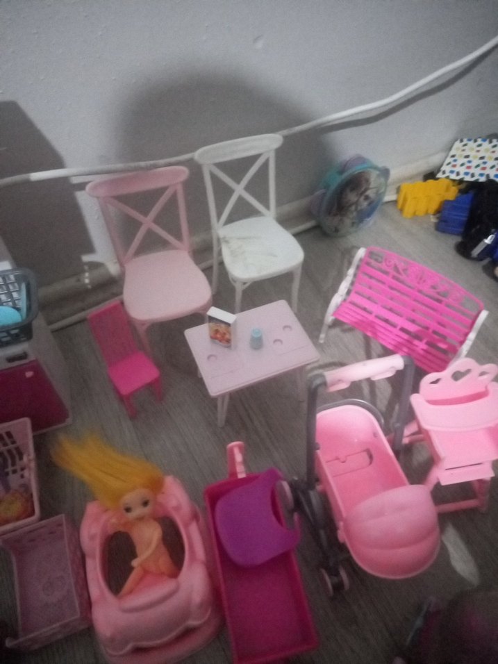 Pembe Minyatür Oyuncak Ev Eşyaları Seti - Görsel 2