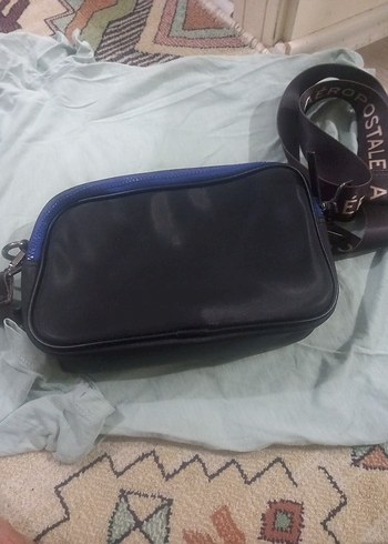 Lacivert Deri Bel Askılı Kadın Çanta - Görsel 5